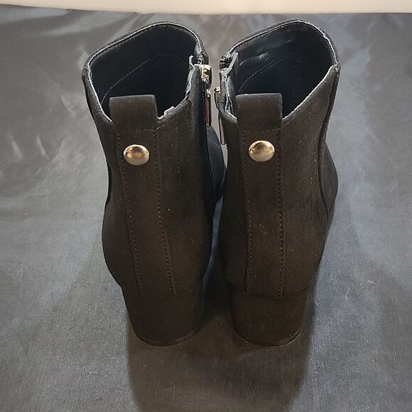 A.NEW.DAY POINTED TOE LOW BLOCK-HEEL ANKLE BOOTS - Picture 7 of 16